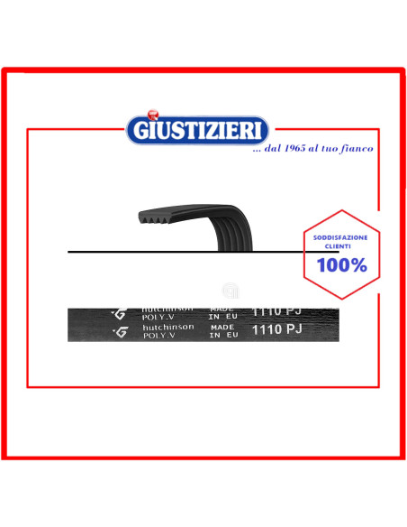 cinghia j5 1110 poly-v lavatrice universale