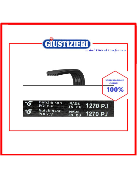 cinghia j5 1270 poly-v lavatrice whirlpool