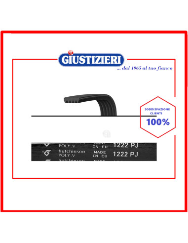 cinghia j5 1222 poly-v lavatrice universale