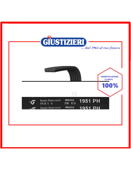 cinghia h7 1951 poly-v asciugatrice whirlpool