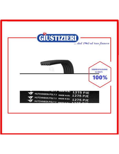 cinghia j5 1275 poly-v lavatrice sangiorgio