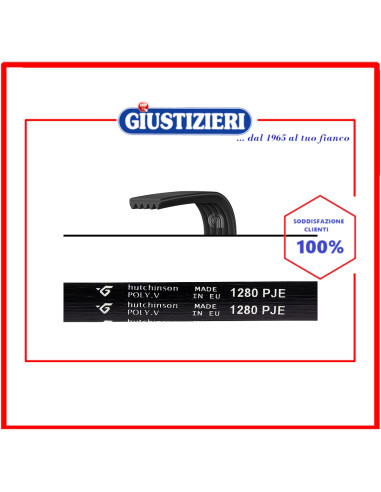 cinghia j6 1280 poly-v lavatrice whirlpool