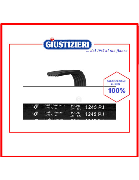 cinghia j6 1245 poly-v lavatrice universale