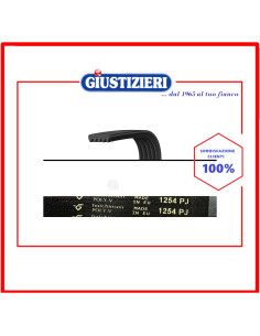 cinghia j5 1254 poly-v lavatrice universale