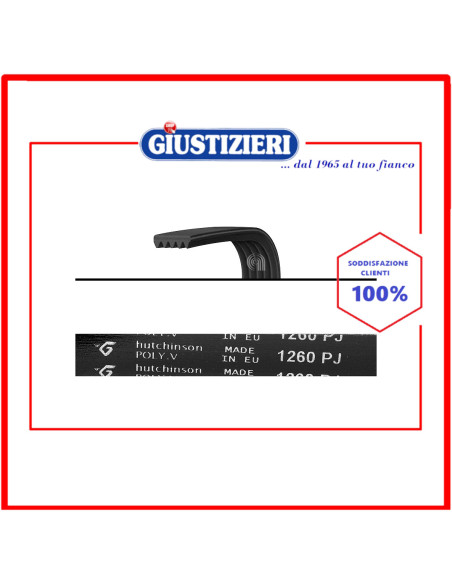 cinghia j5 1260 poly-v lavatrice universale