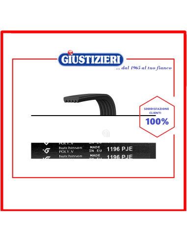 cinghia j5 1196 poly-v lavatrice universale