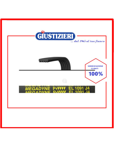 cinghia j4 1091 poly-v lavatrice indesit