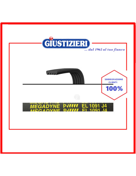 cinghia j4 1091 poly-v lavatrice indesit