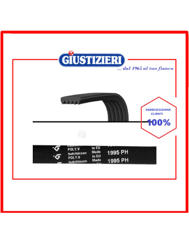 cinghia h8 1995 poly-v lavatrice universale