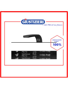 cinghia h8 1155 poly-v lavatrice bosch