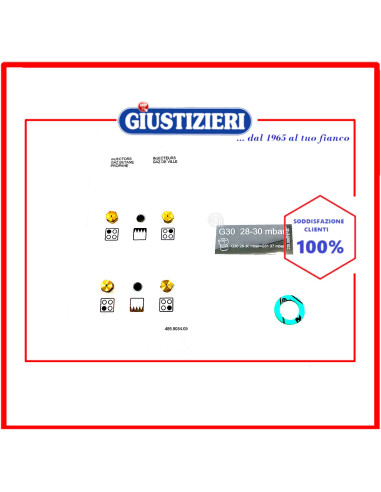 set ugelli gas gpl originale piano cottura beko