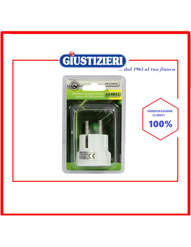 adattatore spina schuko con terra 10-16a gbc 55301032