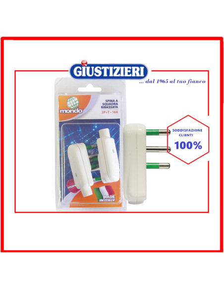 spina a squadra ribassata con terra 16a cod. 55301171