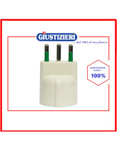 adattatore schuko e spina italiana 16a 2