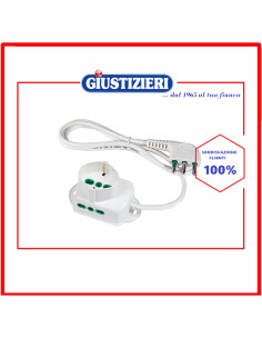 multipresa 2 uscite + spina con terra cod. 55301195
