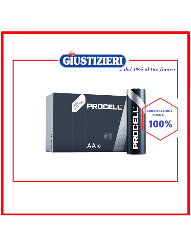 set 10 duracel industrial pile alcaline stilo aa