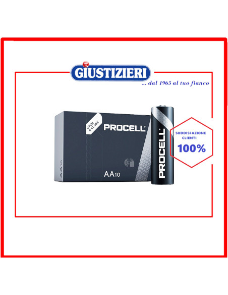 set 10 duracel industrial pile alcaline stilo aa