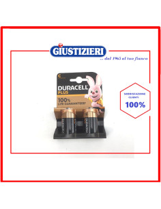 set 2 pile mn1400 torcia duracell