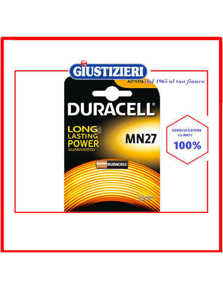 pila alcalina mn27 lunga durata duracell