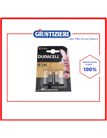 set 2 pile alcaline n lunga durata duracell