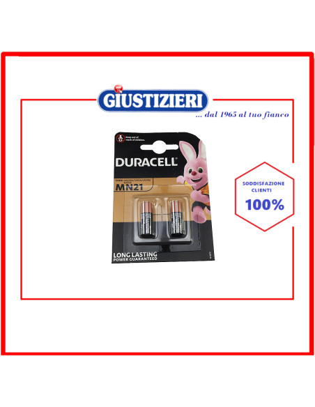 set 2 pile alcaline mn21 duracell