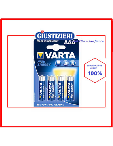 set 4 pile high energy aaa varta