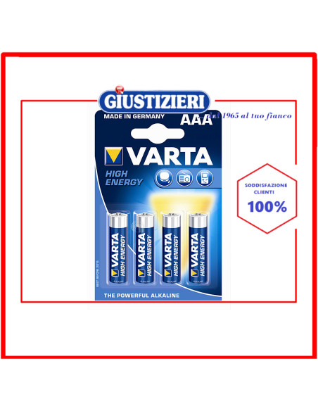 set 4 pile high energy aaa varta