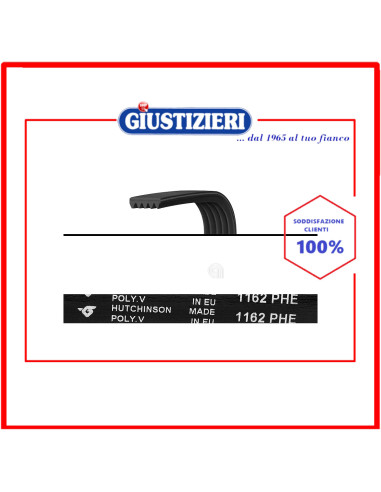cinghia h7 1162 poly-v lavatrice atlant