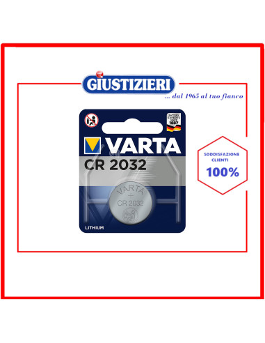 pila a bottone in litio cr2032 varta