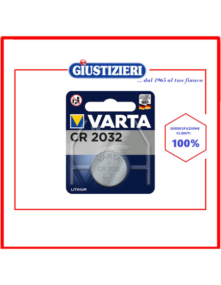 pila a bottone in litio cr2032 varta