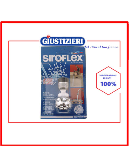 rompigetto aereatore cromato doppio snodo siroflex