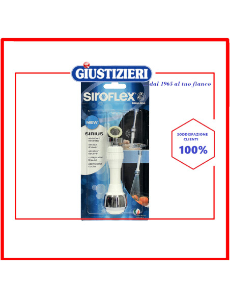 rompigetto aereatore cromato bianco con snodo siroflex