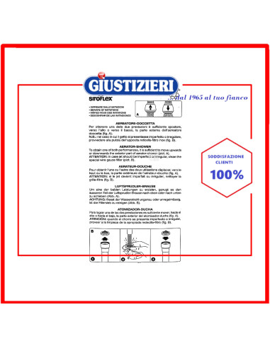 rompigetto aereatore cromato bianco con snodo siroflex