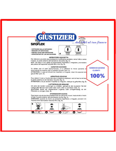 rompigetto aereatore doppio snodo bianco siroflex