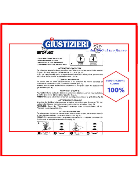 rompigetto aereatore doppio snodo bianco siroflex