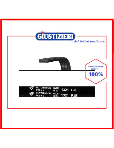 cinghia j6 1321 poly-v compatibile con lavatrice compatibile con miele