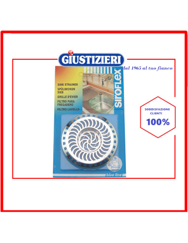 filtro lavello cromato siroflex