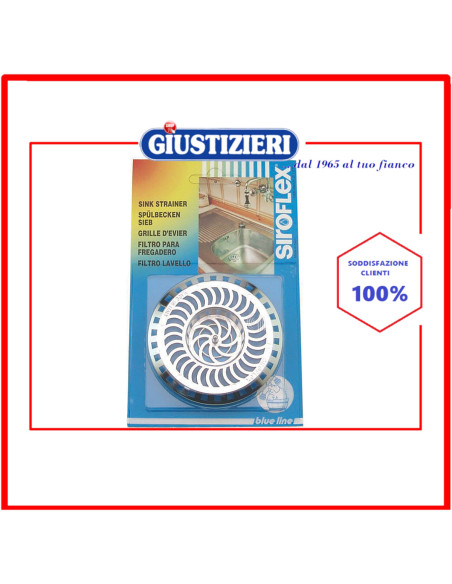 filtro lavello cromato siroflex