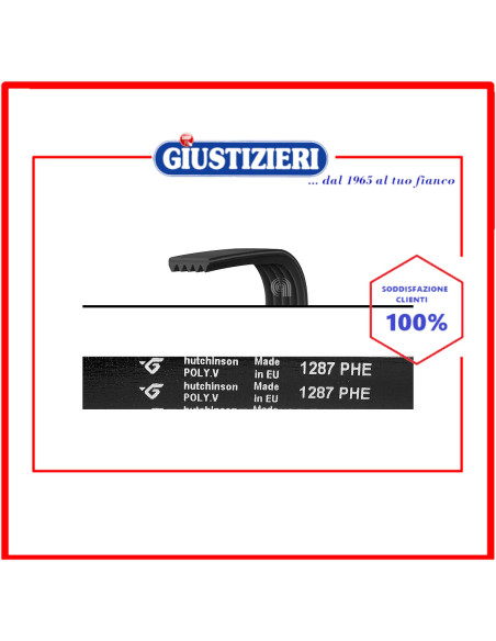 cinghia h8 1287 poly-v lavatrice electrolux