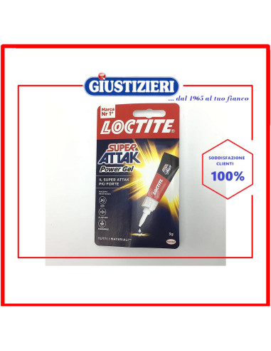 loctite super attak power gel trasparente 3g