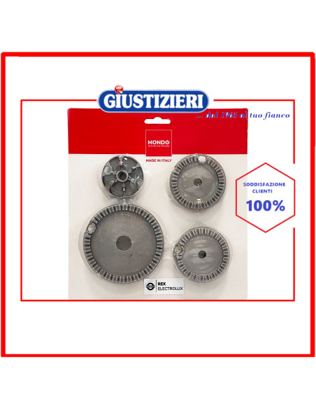 kit bruciatori mondo piano cottura electrolux rex