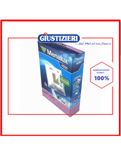 set 5 sacchetti con 1 filtro originale aspirapolvere electrolux