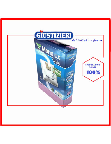 set 5 sacchetti con 1 filtro originale aspirapolvere electrolux