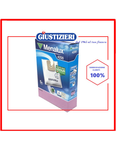 set 5 sacchetti con 1 filtro originale aspirapolvere electrolux