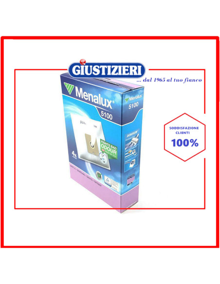 set 4 sacchetti con 1 filtro originale aspirapolvere electrolux