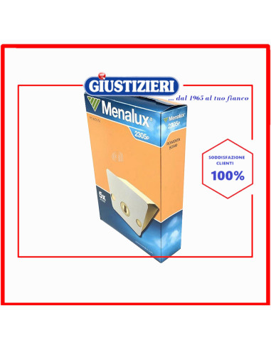 set 5 sacchetti con 1 filtro originale aspirapolvere electrolux