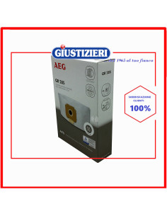 set 4 sacchetti con 1 filtro originale aspirapolvere electrolux