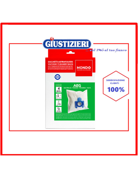 set 4 sacchetti aspirapolvere aeg
