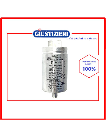 condensatore metallico 7uf asciugatrice whirlpool