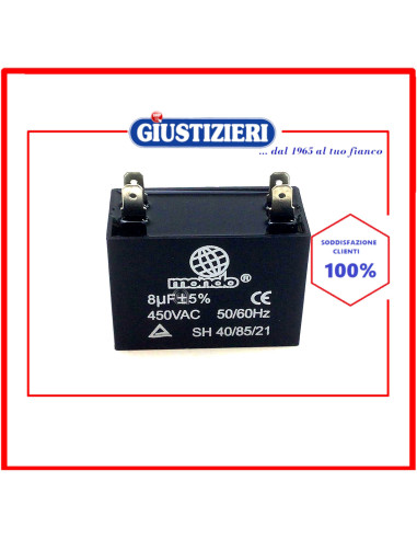 condensatore cubico 8uf lavatrice universale